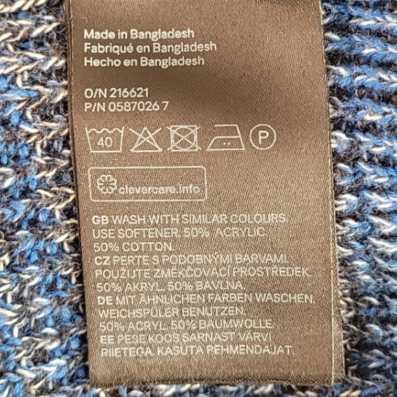 H&M Multi Color Pullover Men's Cardigan Sweater Size Large - Picture 7 of 7